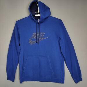 Nike Hoodie Mens Large Pullover Sweatshirt Kangaroo Pocket Fleece‎ Swoosh